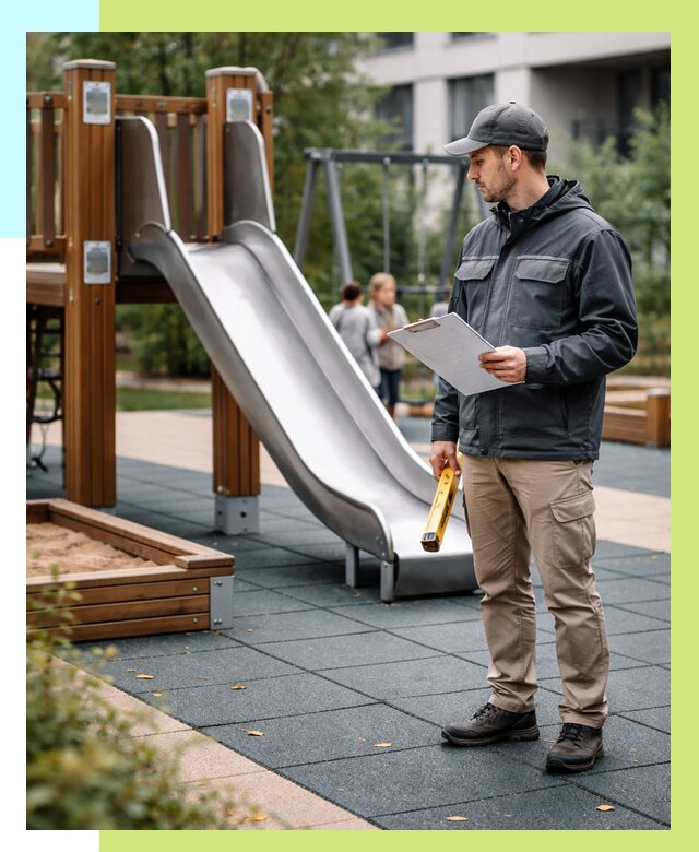 Сертификация детских площадок в Дедовске от 27488 р. | Алешин-Ддв