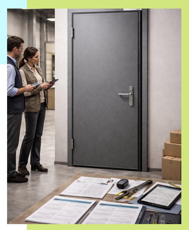 Сертификация противопожарных дверей в Дедовске от 9896 р. | Алешин-Ддв