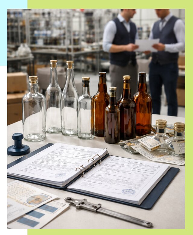 Сертификация стеклянных бутылок в Дедовске от 27488 р. | Алешин-Ддв