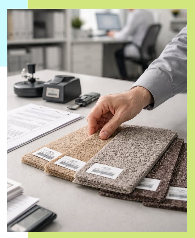 Сертификация ковролина в Дедовске от 16493 р., Алешин-Ддв