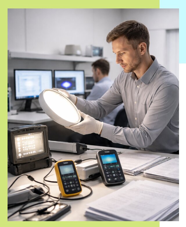 Сертификация светильников в Дедовске: испытания и оформление