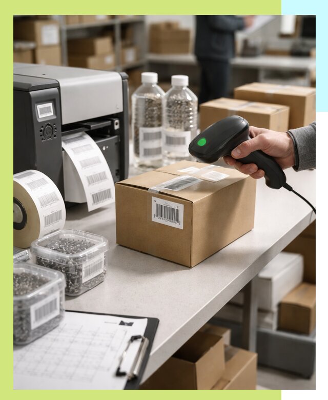 Штрихкодирование продукции и маркировка для продажи в Дедовске