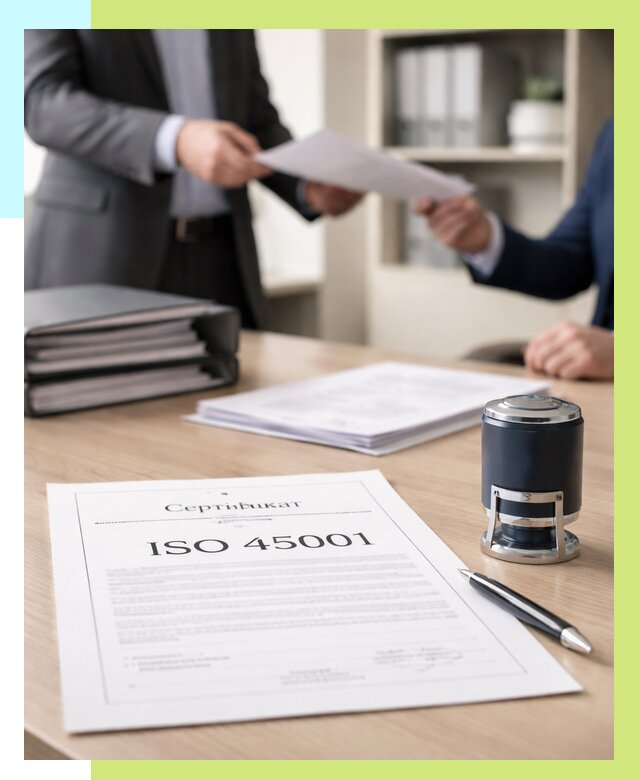 Сертификат ISO 45001 в Дедовске под ключ от 49478 р. | Алешин-Ддв