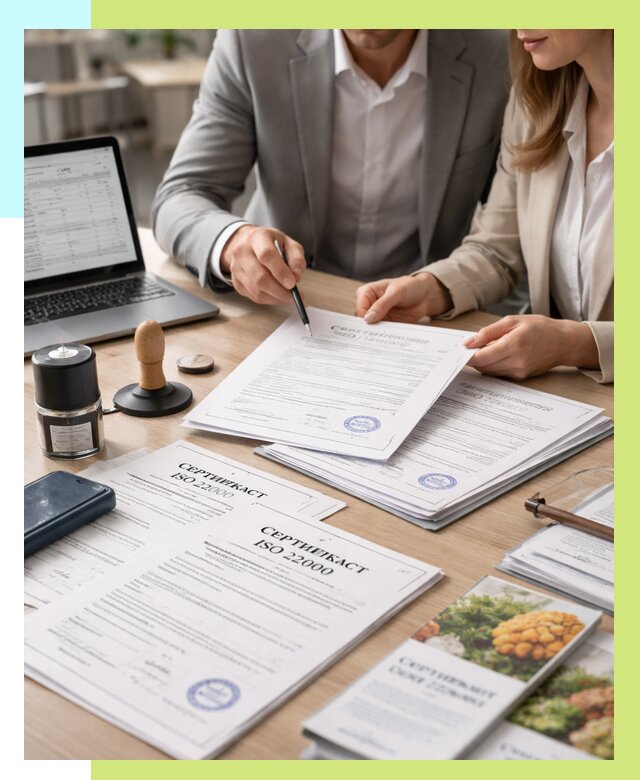Сертификат ISO 22000 в Дедовске от 43980 р. под ключ | Алешин-Ддв