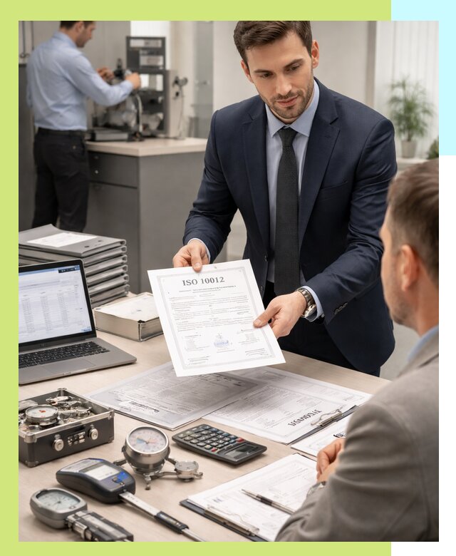 Выдача сертификата ISO 10012 по требованиям метрологии в Дедовске